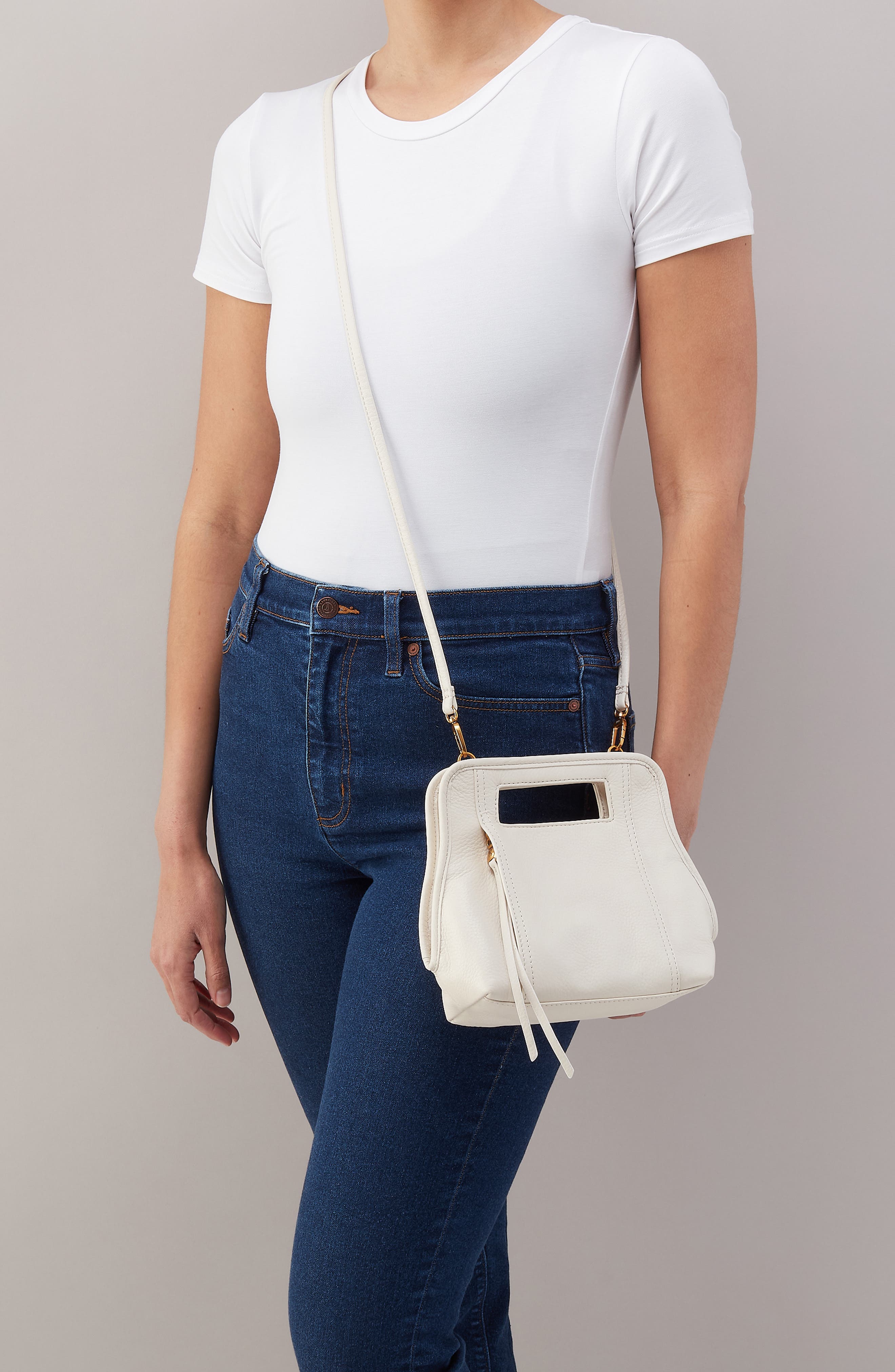 HOBO Ace Leather Crossbody Bag, Alternate, color, Coastal Cloud