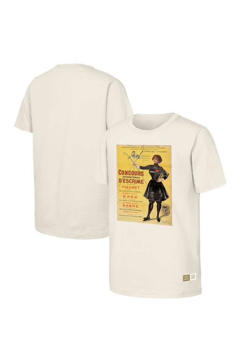 Men's  Natural 1900 Paris Games Olympic Heritage T-Shirt, Alternate, color, Natural