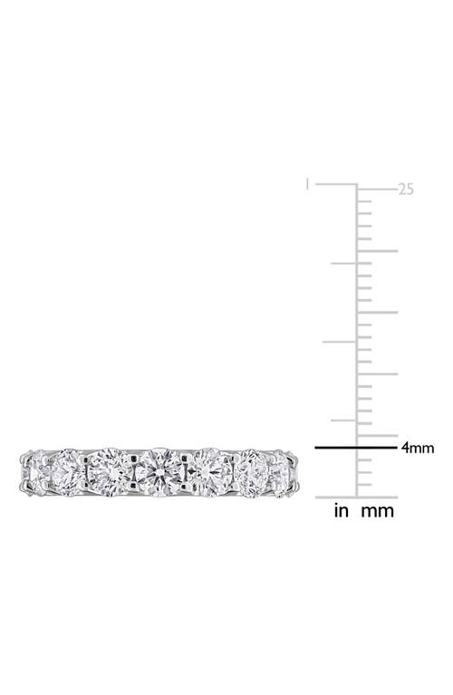 Created Forever Sterling Silver Lab Grown Diamond Anniversary Band Ring In Silver