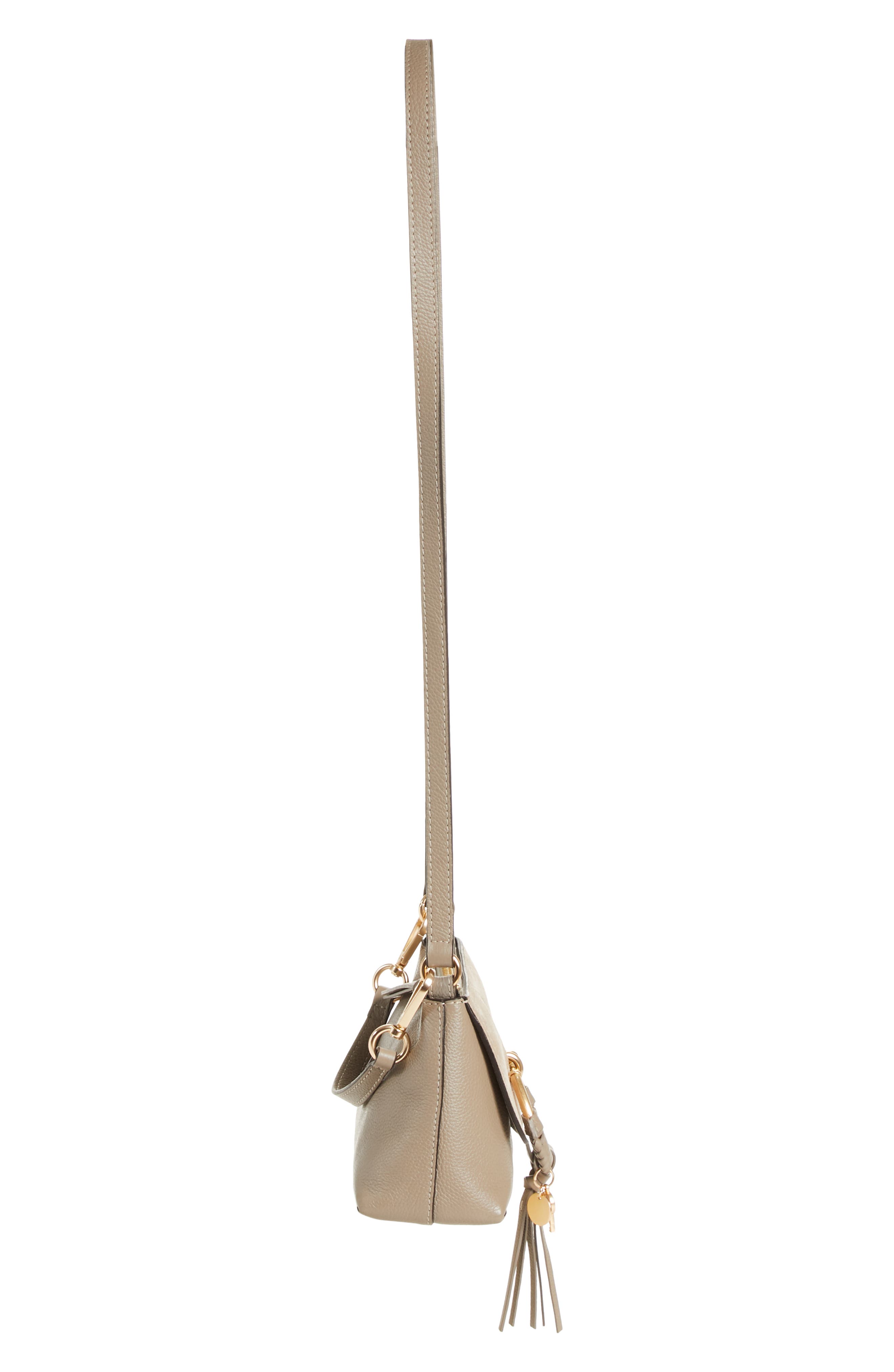 Mini Joan Leather Crossbody Bag, Alternate, color, MOTTY GREY