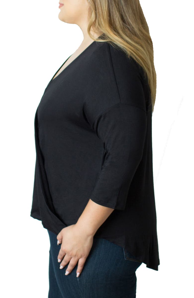 Udderly Hot Mama Button V-Neck Nursing Top, Alternate, color, 