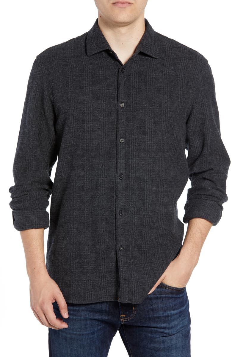 Billy Reid Walker Regular Fit Flannel Sport Shirt, Main, color, 