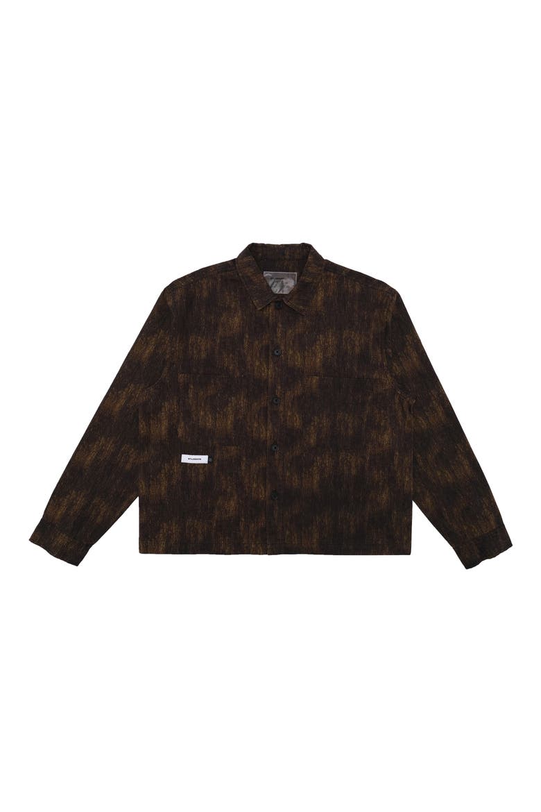 Kennedy Camo Twill Chore Jacket, Main, color, BROWN