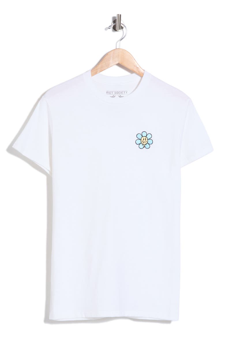 Meling Flower 2.0 Embroidered T-Shirt, Main, color, WHITE