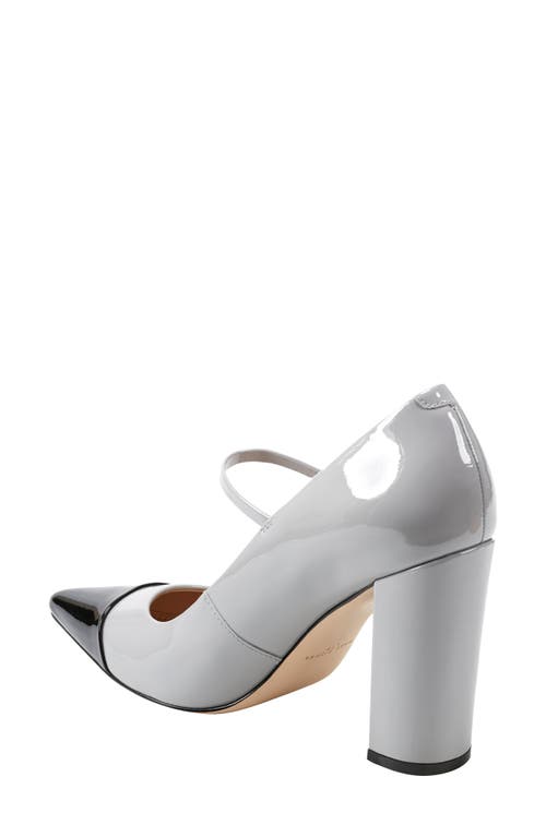Marc Fisher Ltd Anellie Pointed Toe Pump In Light Grey Patent