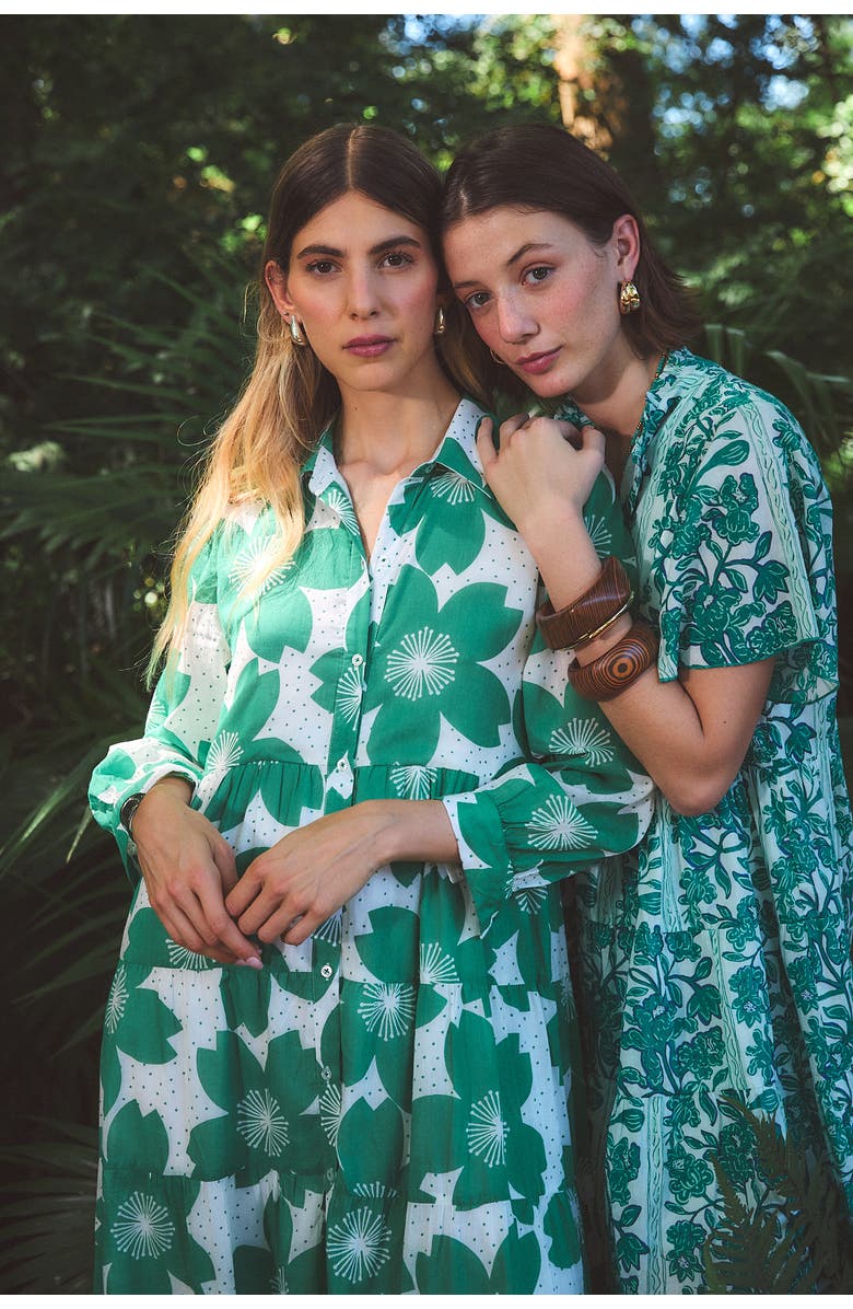 Ro's Garden Jinette Maxi Dress, Alternate, color, Green Akari