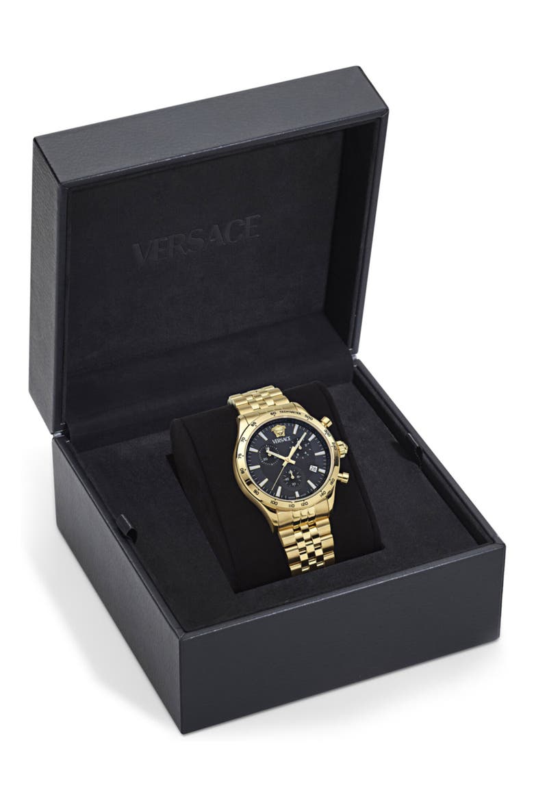Hellenyium Bracelet Chronograph Watch, 40mm, Alternate, color, GOLD