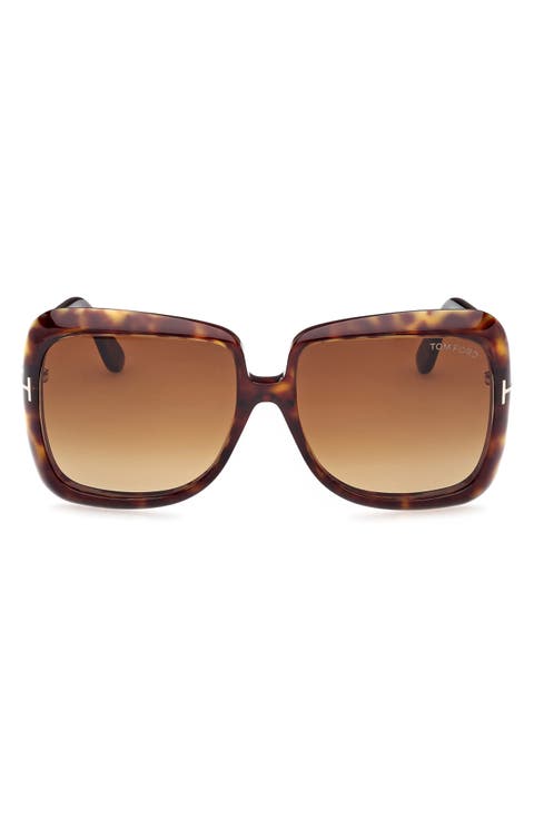 Lorelai 59mm Square Sunglasses