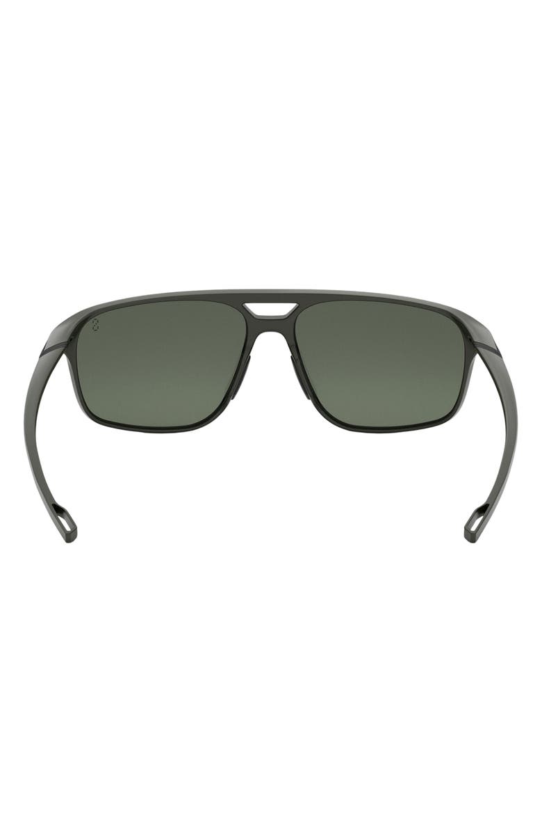 TAG Heuer Vingt Sept 59mm Geometric Sunglasses, Alternate, color, Matte Dark Green / Green Polar