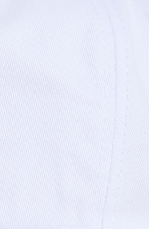 Quiet Golf Logo Embroidered Adjustable Cotton Ball Cap In White
