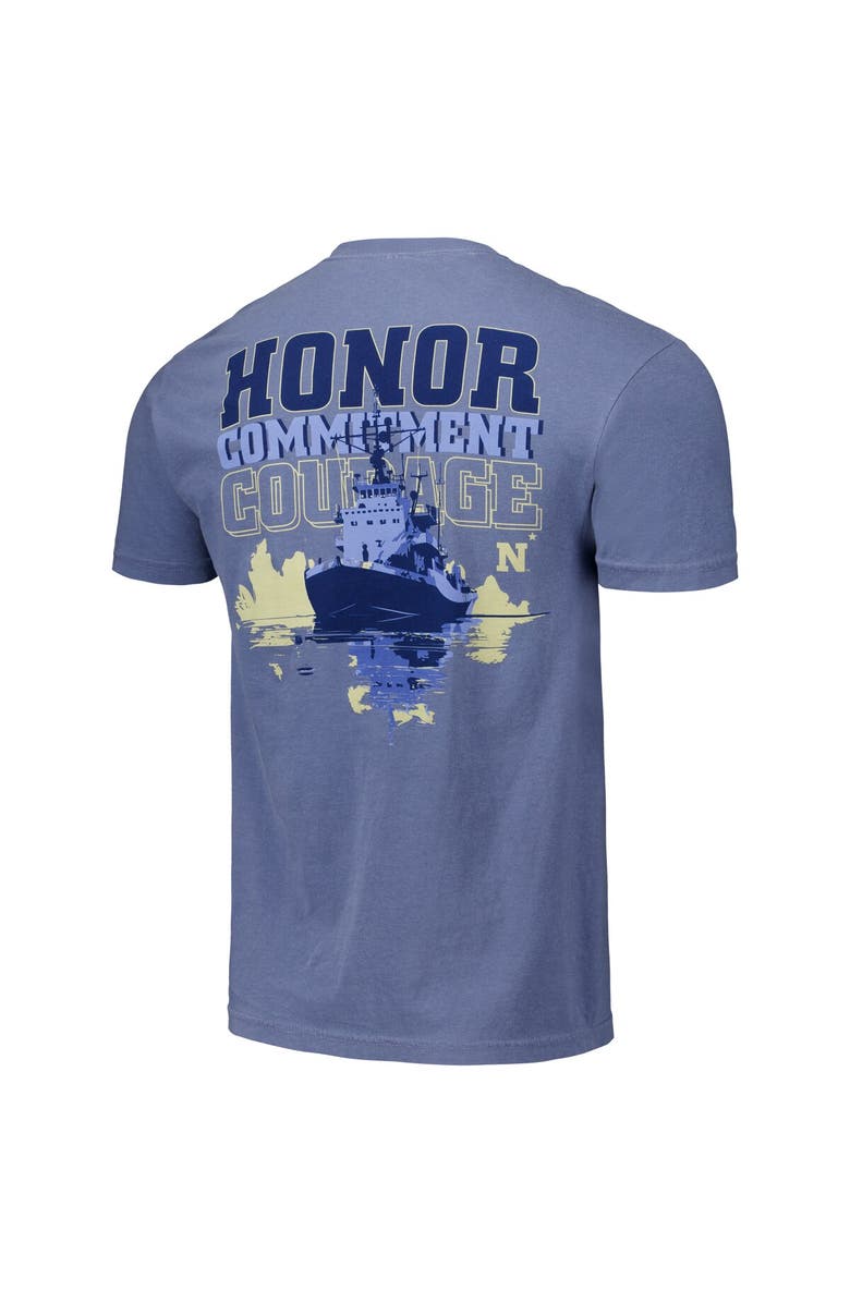 IMAGE ONE Unisex Navy Navy Midshipmen Hyper Local Out on the Ship T-Shirt, Alternate, color, 