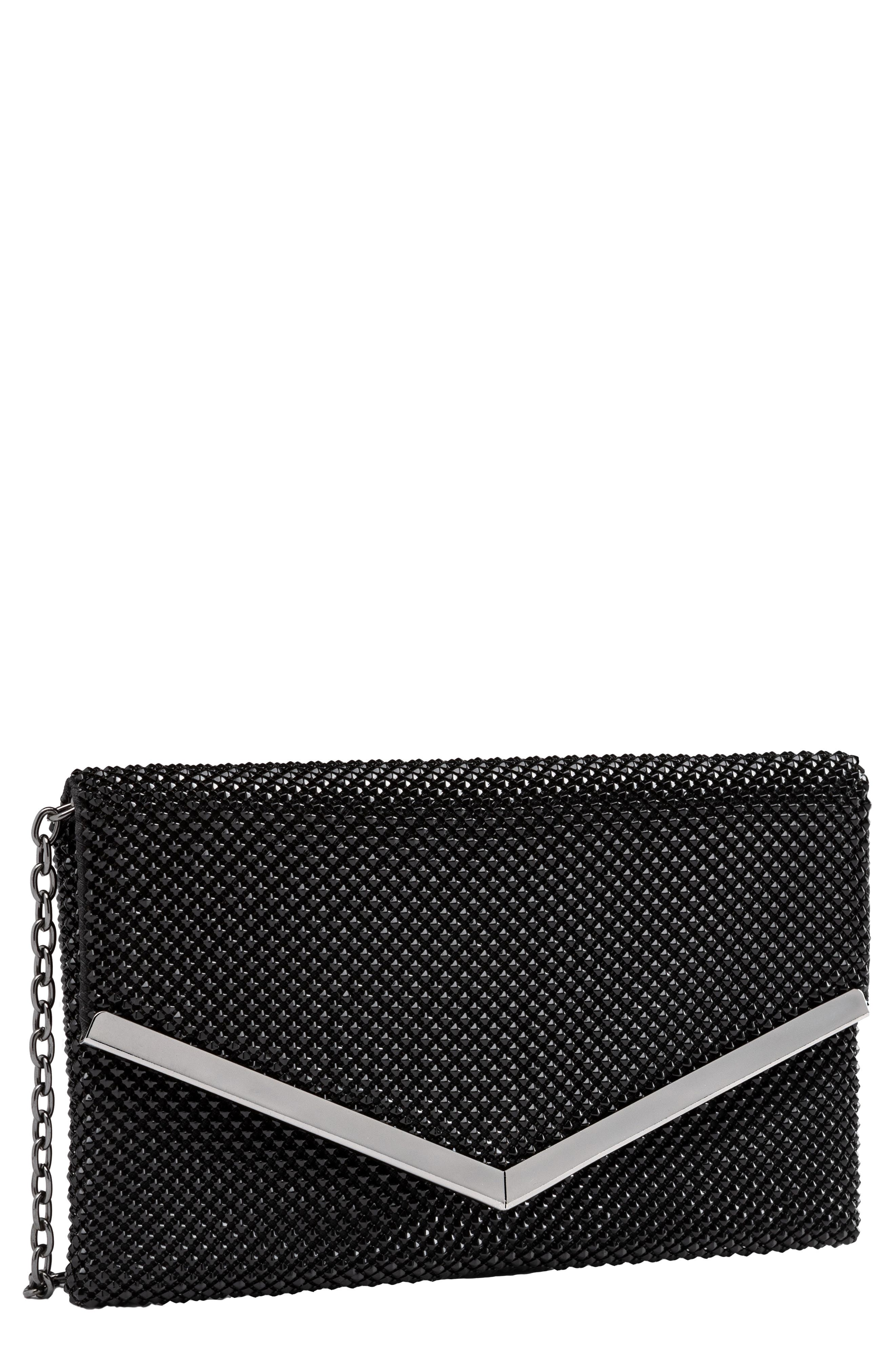 Whiting & Davis Envelope Shoulder Bag, Main, color, 