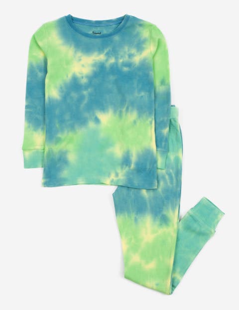 Kids Two-Piece Tie Dye Cotton Matching Family Pajamas (Toddler, Little Kid & Big Kid)