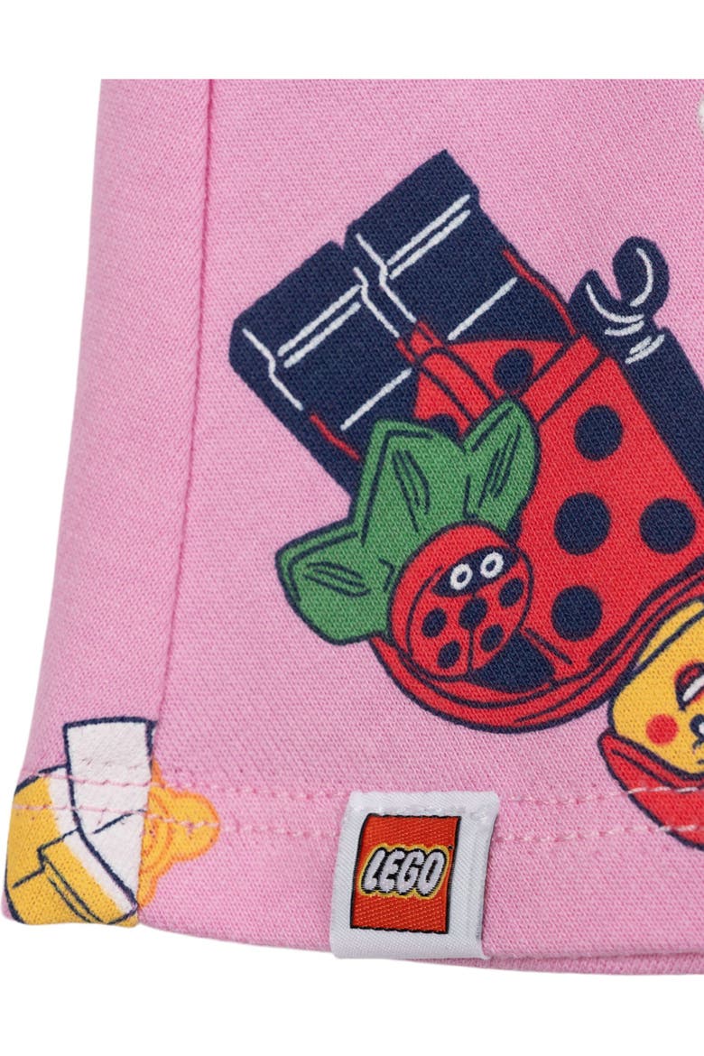 Skater Dress, Alternate, color, Pink Ladybug Girl