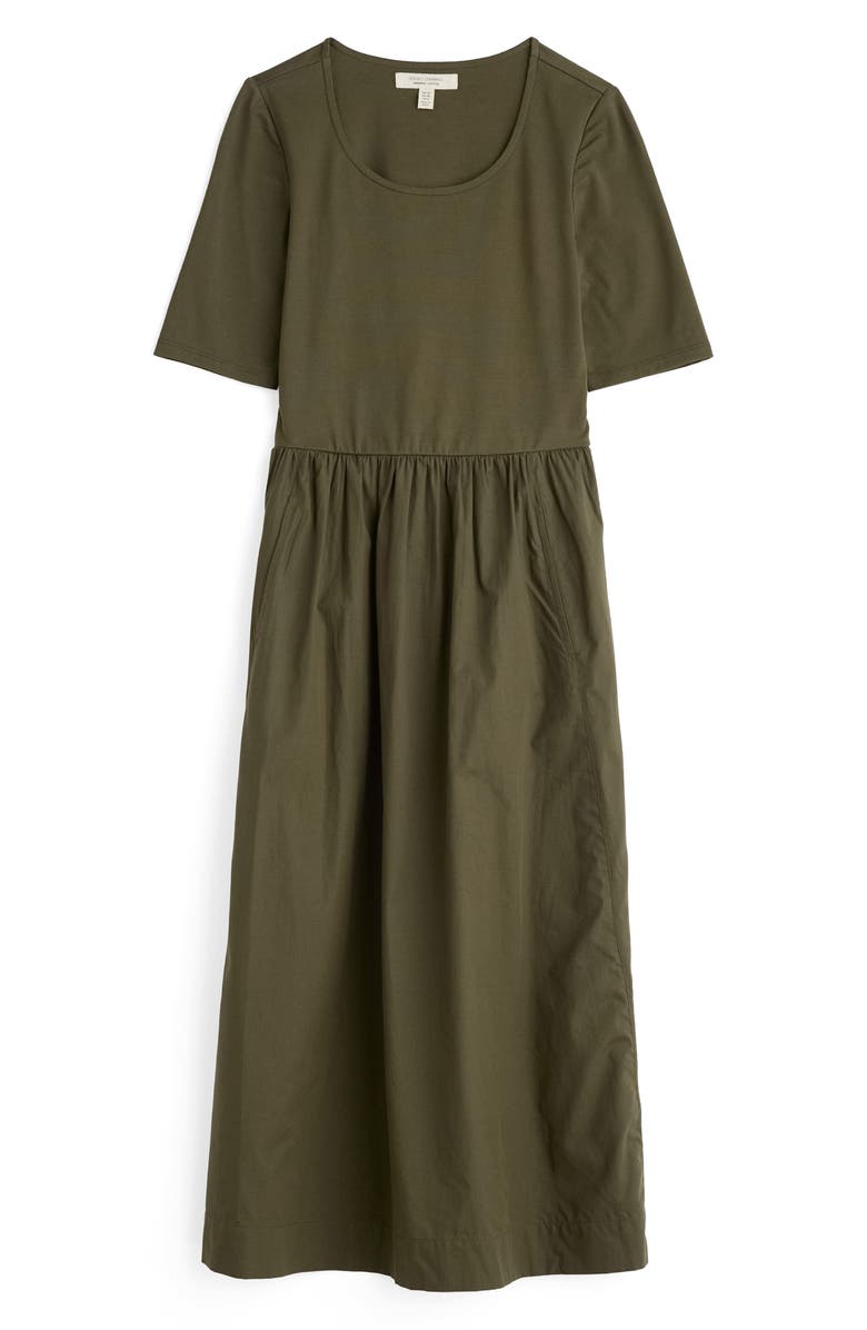 Seasalt Cornwall Madder Mixed Media Midi Dress, Main, color, Alpine