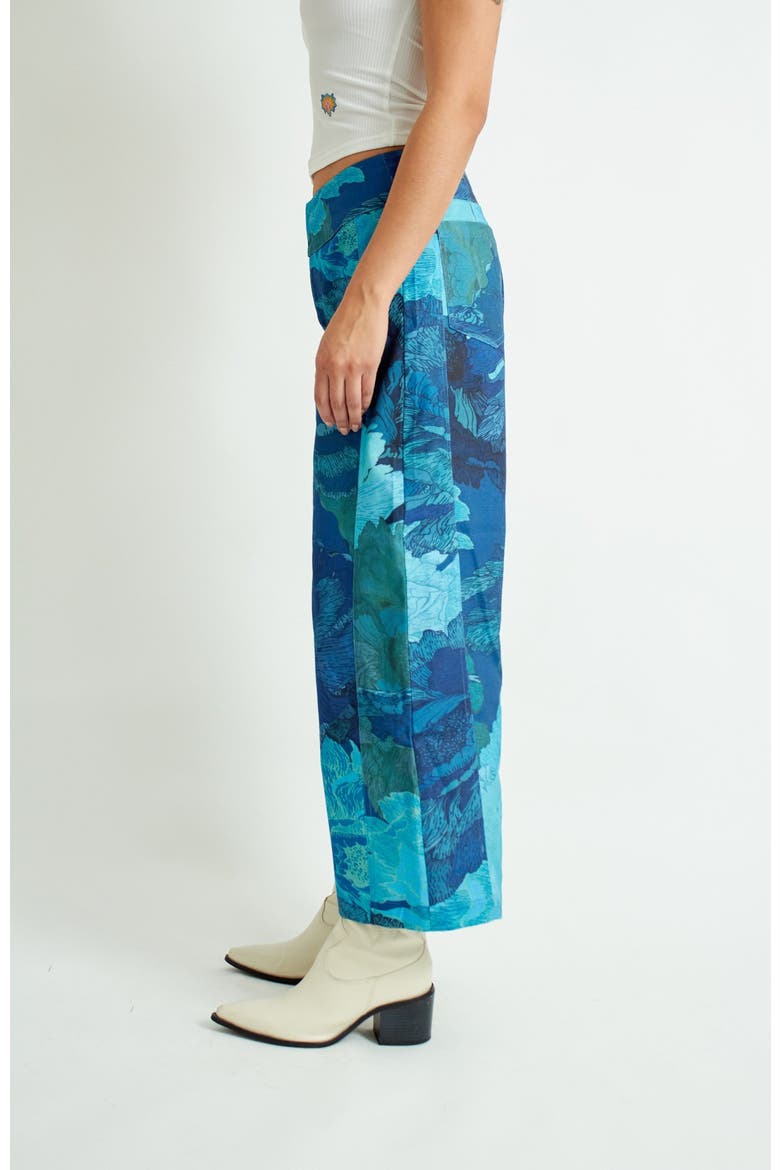 Bliss Pant, Alternate, color, Floral Camo In Shades Of Blue