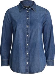 Lauren Ralph Lauren Jamelko Denim Button-Up Shirt
