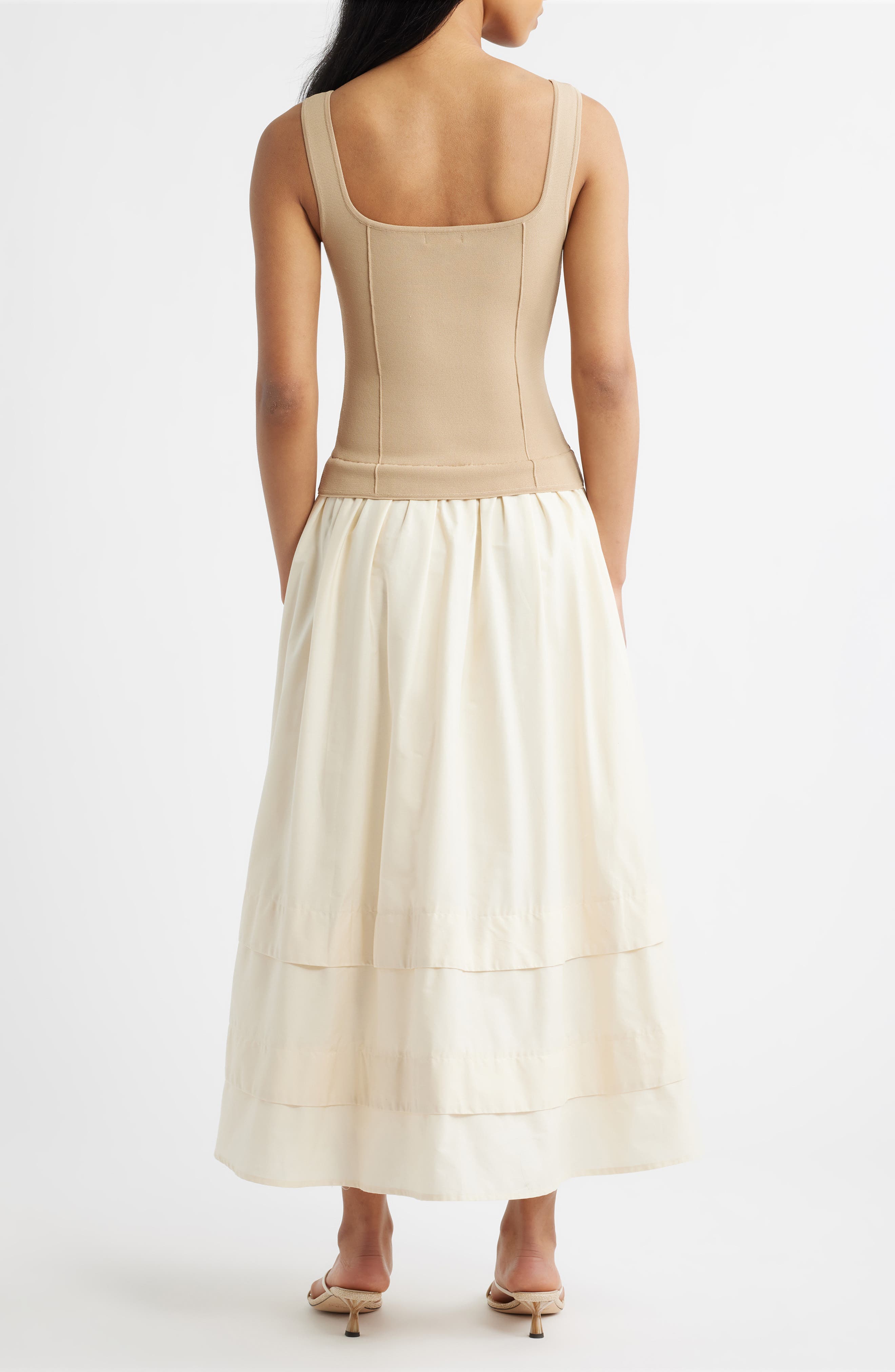 Mixed Media Midi Dress - image 2