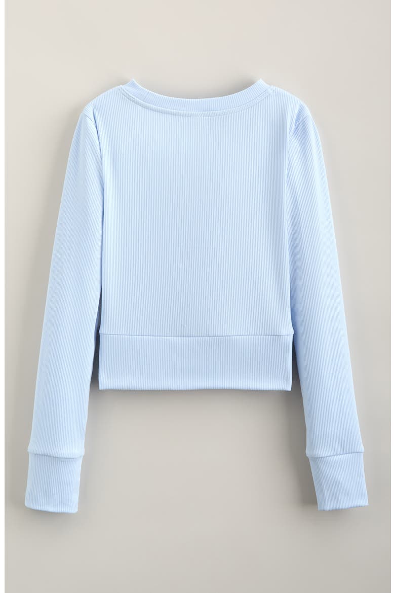 Kids' Ballet Rib T-Shirt, Alternate, color, BLUE BIRD