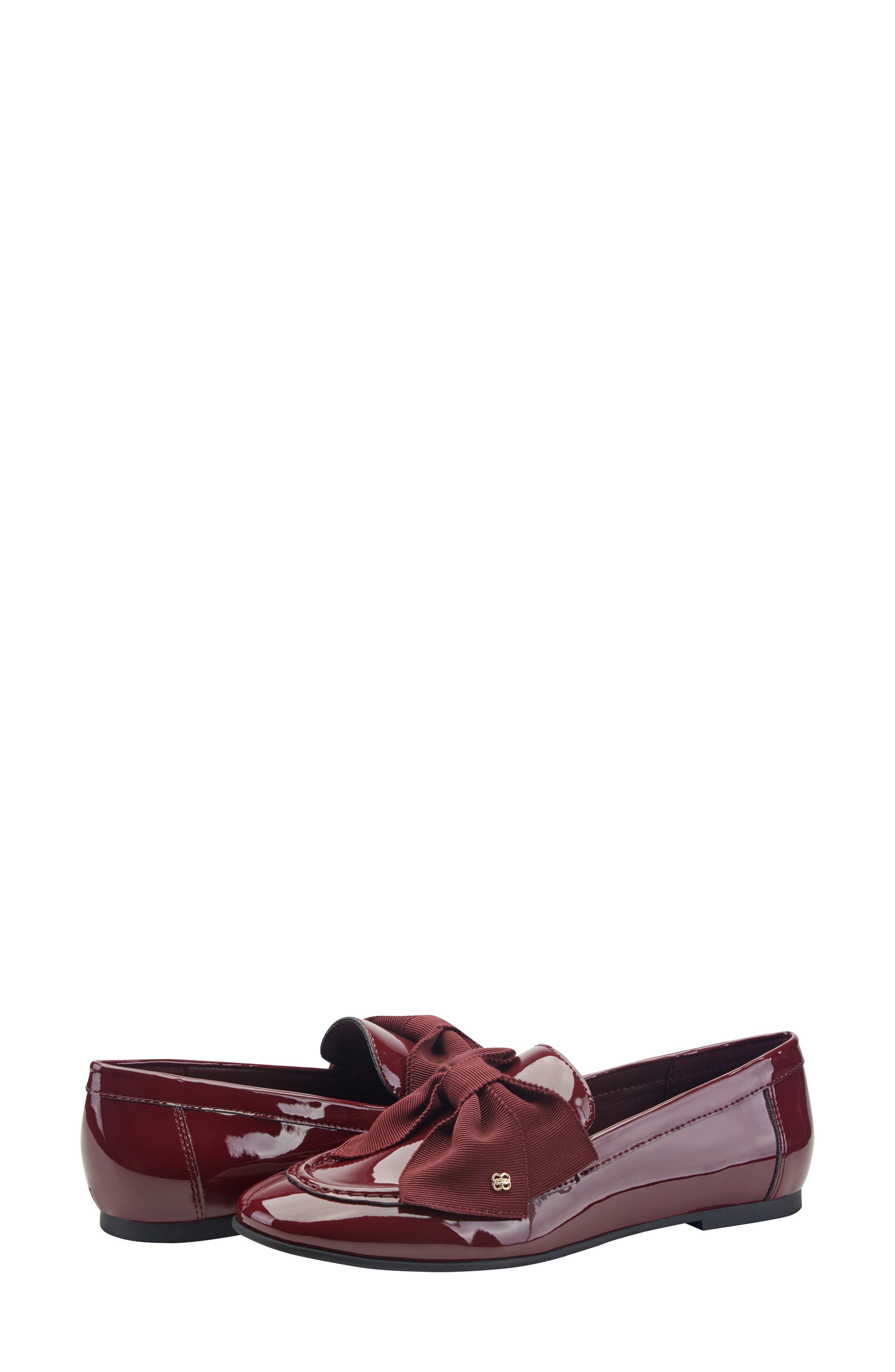 Dreem Faux Leather Loafer, Alternate, color, DARK RED