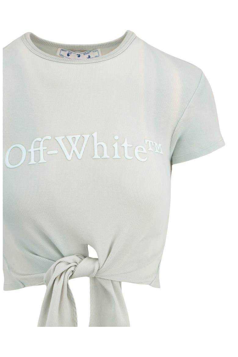 Laundry Ribbed Knotted T-Shirt, Alternate, color, BLUE
