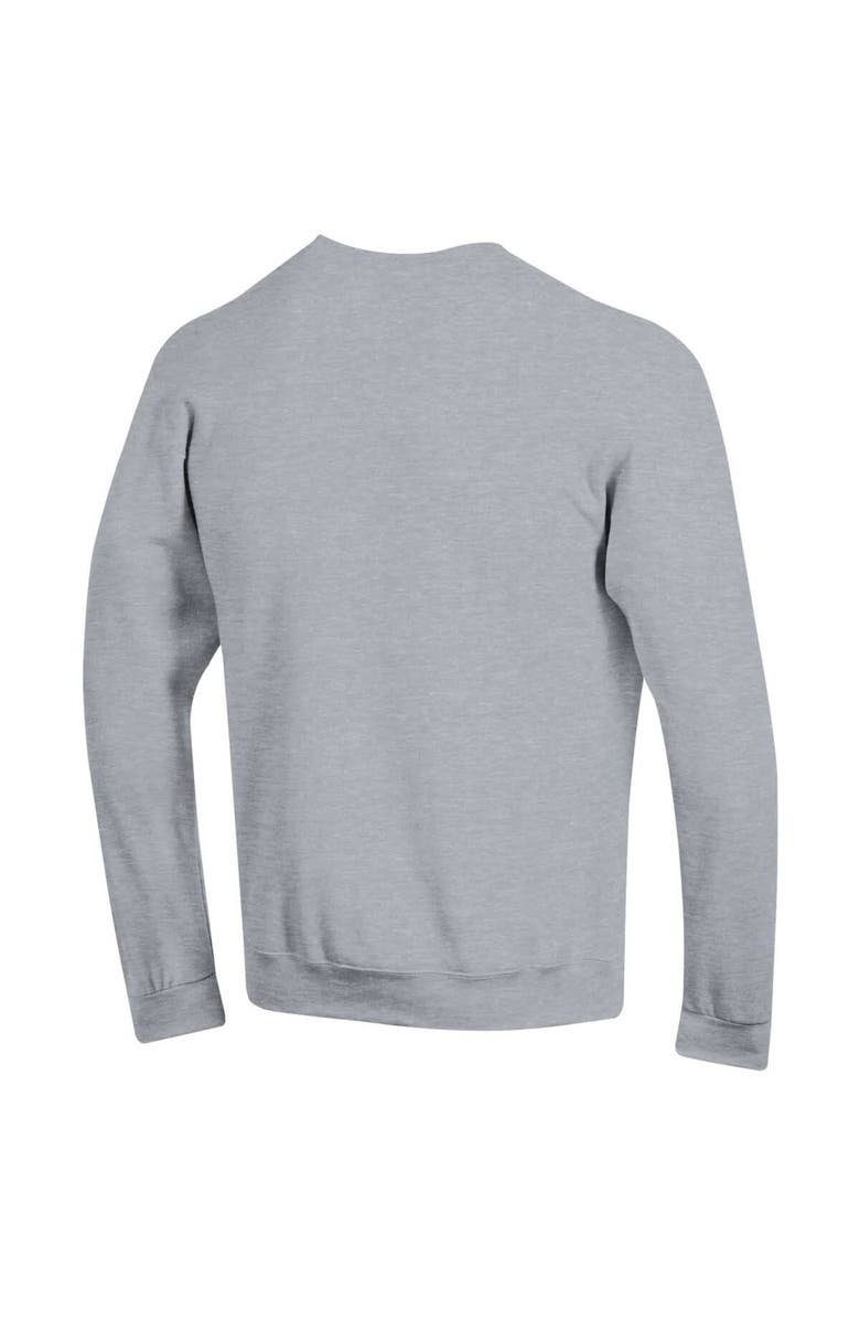 Champion Men's Champion Heather Gray Navy Midshipmen Basic Arch Fleece Pullover Sweatshirt, Alternate, color, Heather Gray