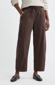 Caslon® Pull On Barrel Leg Ankle Pants