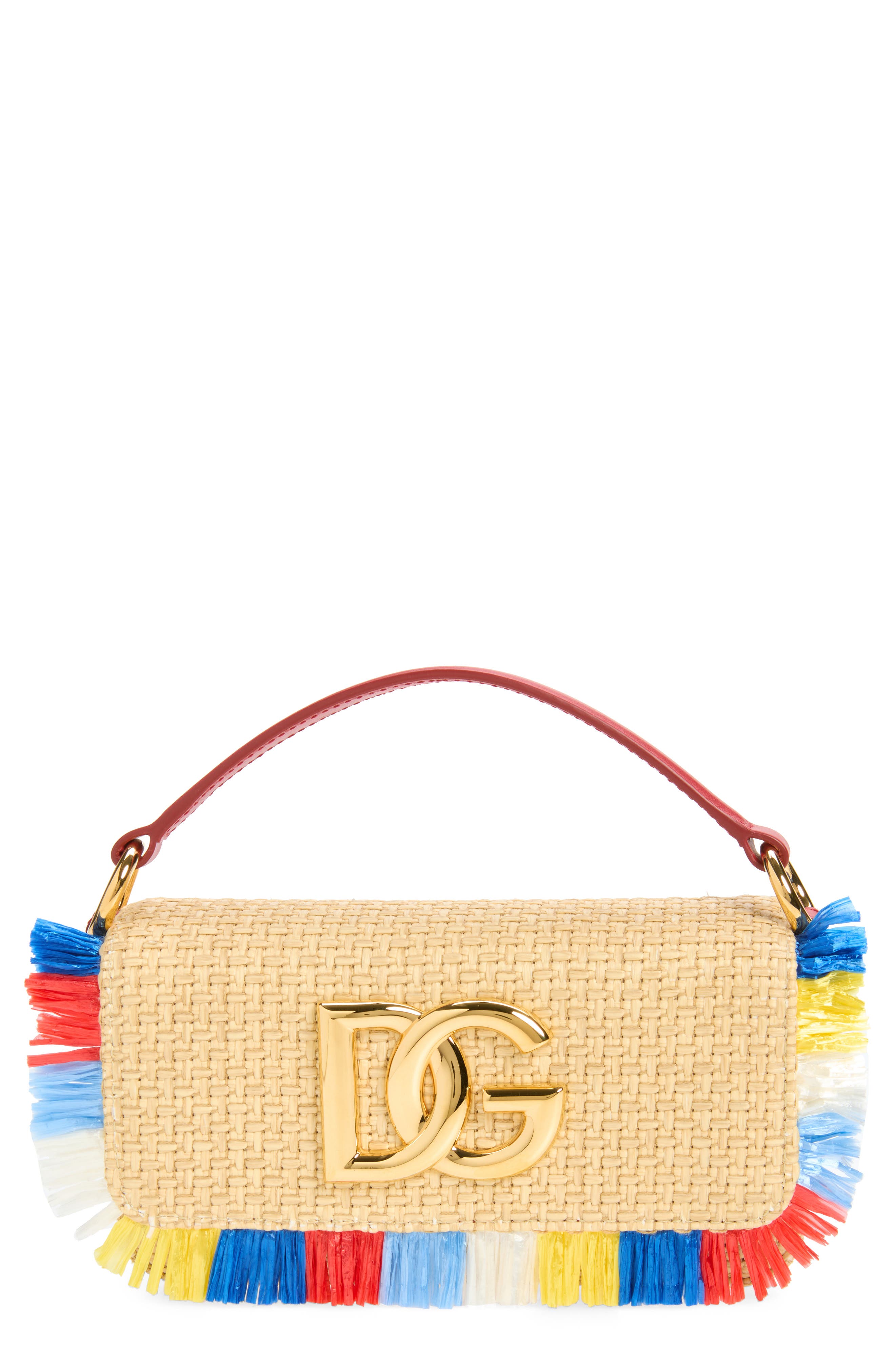 3.5 Raffia Shoulder Bag, Main, color, 8N084 NATURALE/ MULTICOLOR