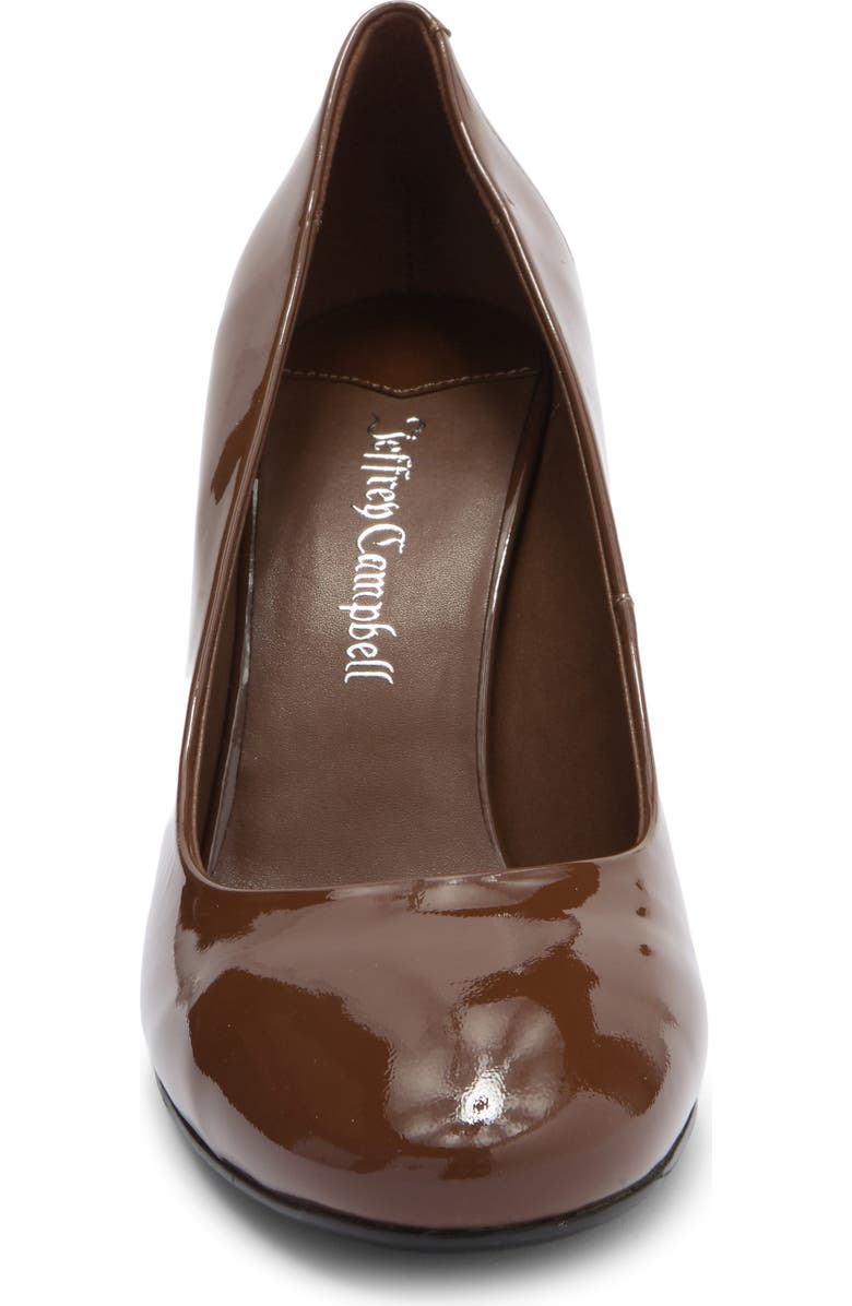 Jeffrey Campbell Real Life Pump, Alternate, color, Caramel Crinkle Patent