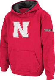 STADIUM ATHLETIC Youth Stadium Athletic Scarlet Nebraska Huskers Big Logo Pullover Hoodie