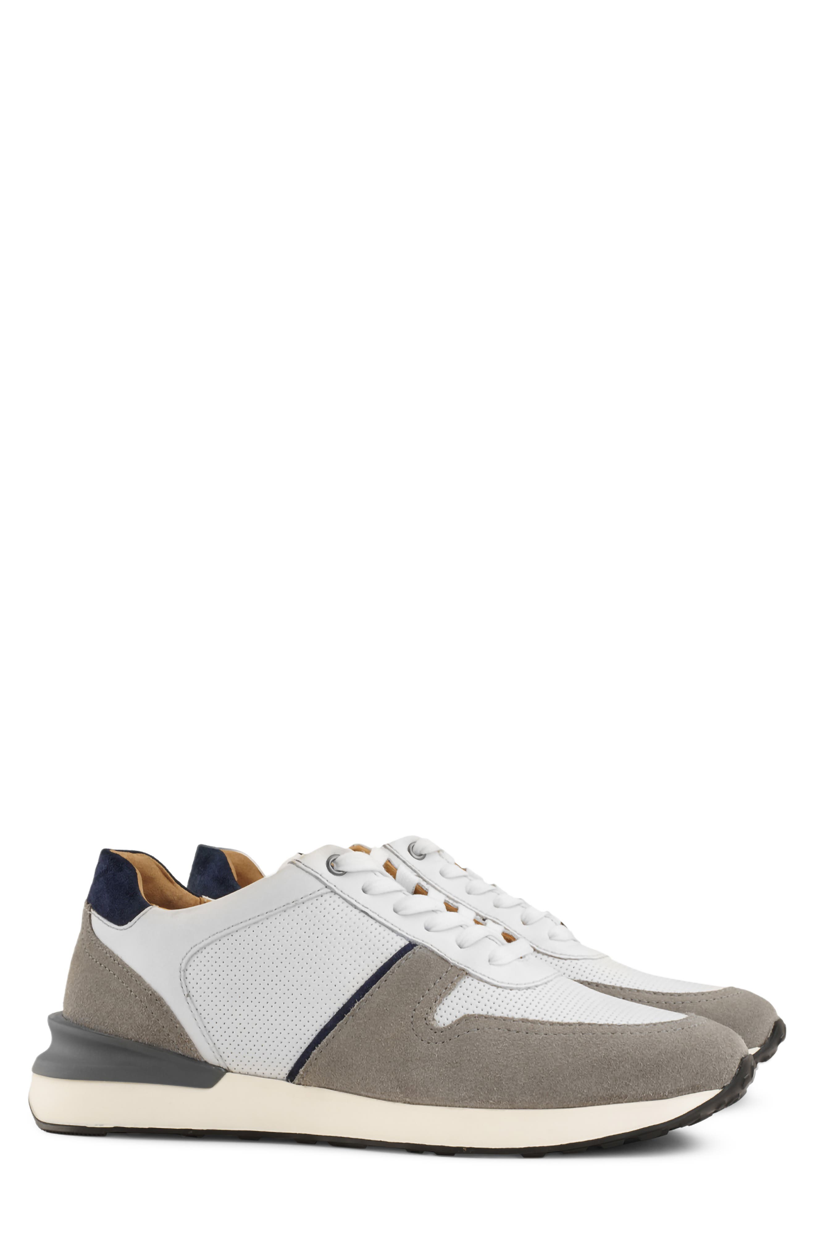 Milwaukee Boot Company Gallun Sneaker, Main, color, White/ Grey