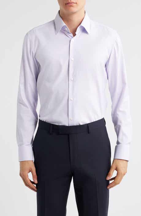 BOSS Hank Kent Slim Fit PerformanceTwill Dress Shirt