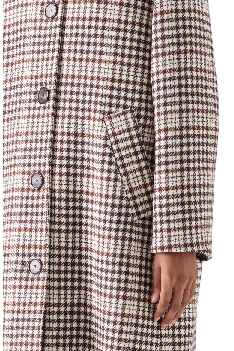 Wool Blend Long Coat, Alternate, color, WINTER WHITE-ESPRESSO