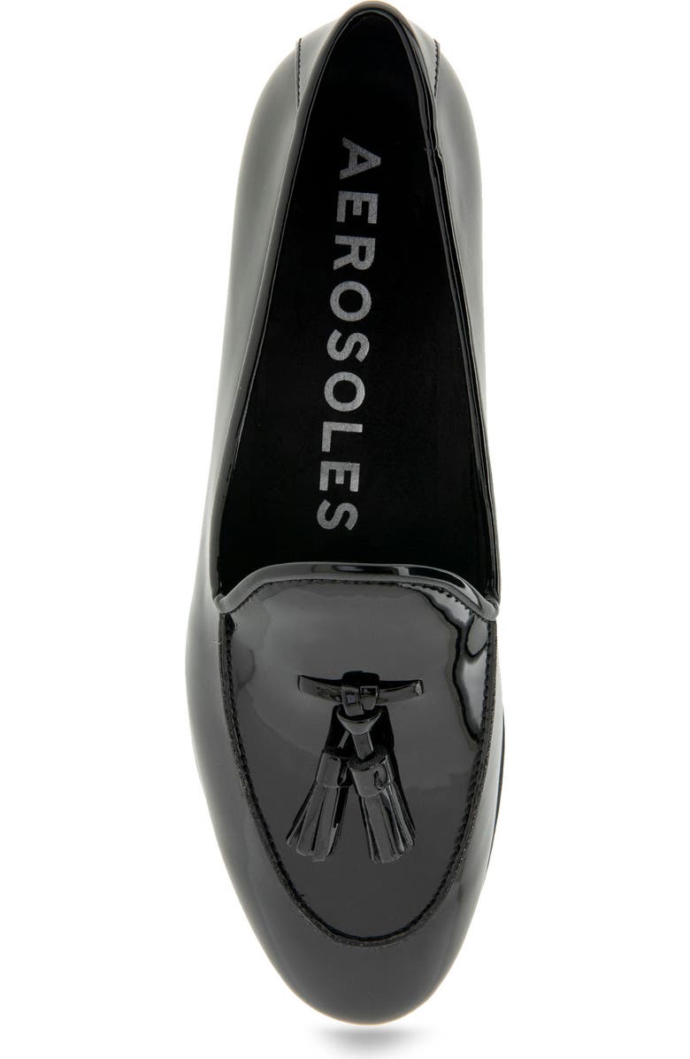 Aerosoles Wuster Kiltie Loafer, Alternate, color, Black Patent Faux Leather