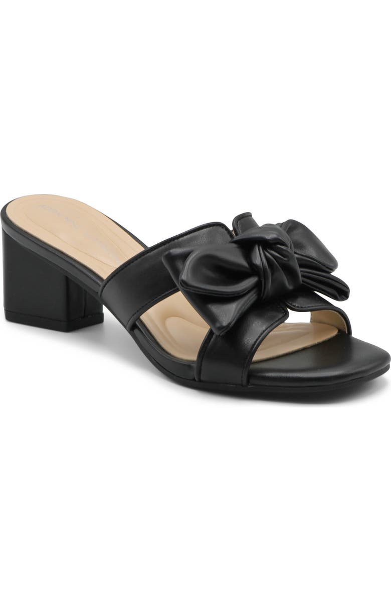 Adrienne Vittadini Arnoldo Slide Sandal, Main, color, Black Mesh