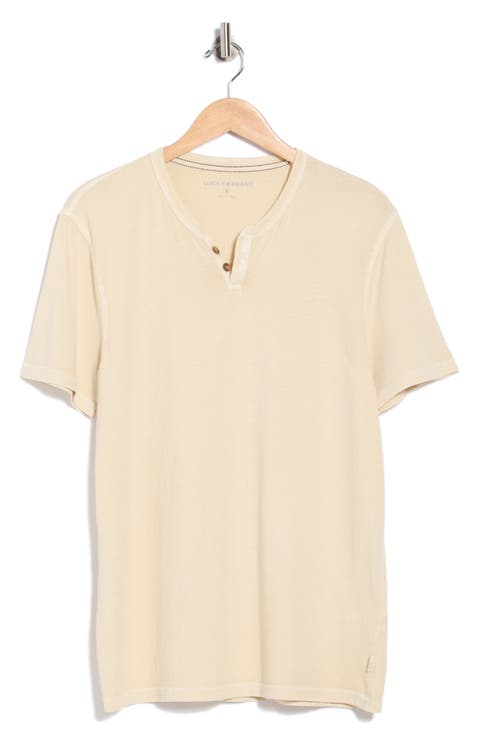 Burnout Notch Neck T-Shirt