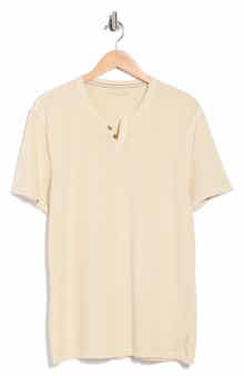 Lucky Brand Burnout Notch Neck T-Shirt