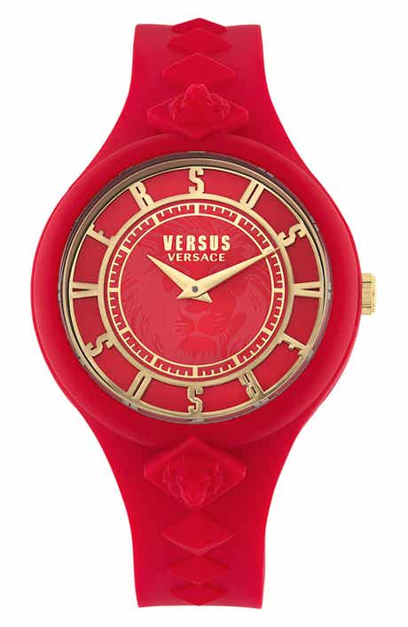 VERSUS Versace Versace Silicone Strap Watch, 39mm & Zip Case