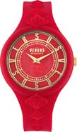 VERSUS Versace Versace Silicone Strap Watch, 39mm & Zip Case