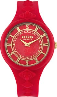VERSUS Versace Versace Silicone Strap Watch, 39mm & Zip Case