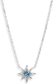 Anzie Micro Starburst Pendant Necklace