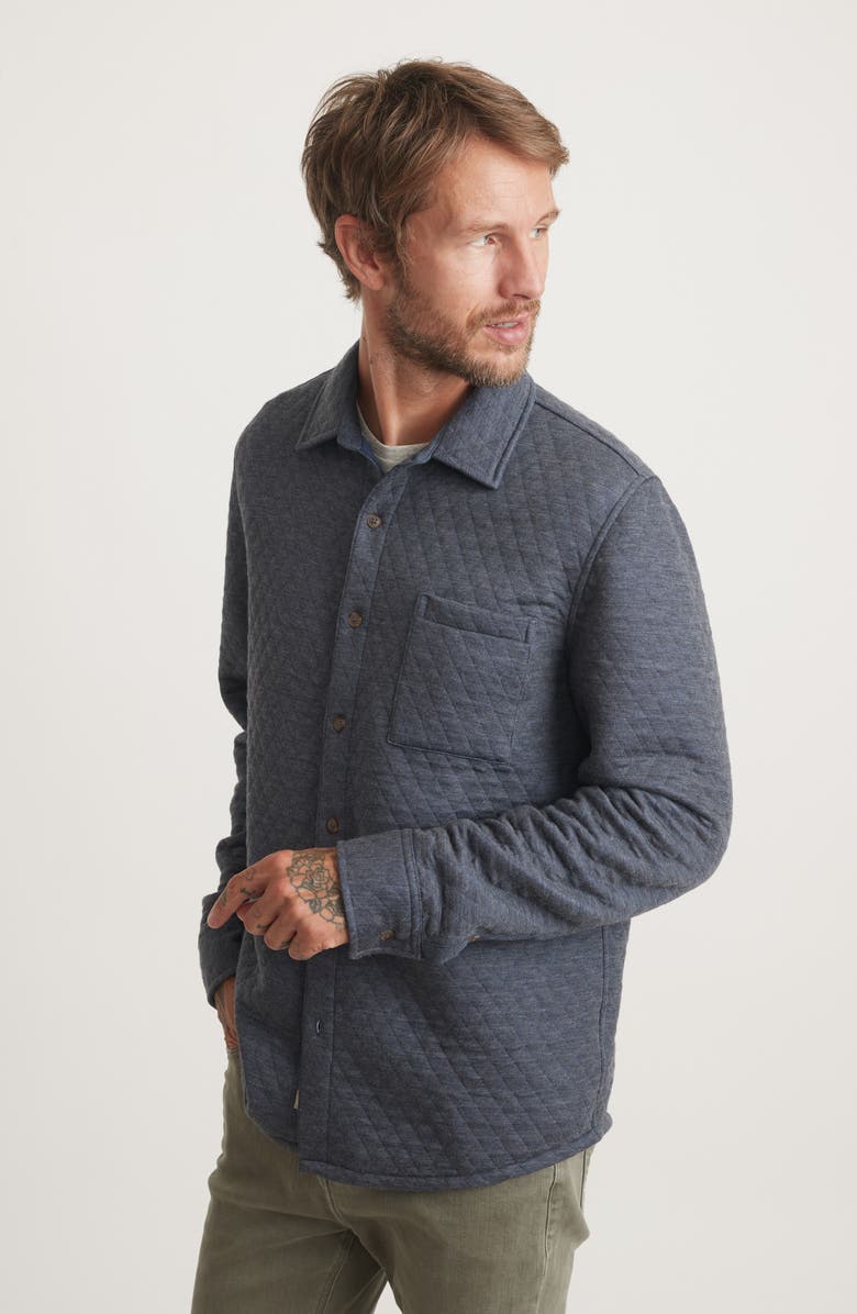 Marine Layer Corbet Quilted Overshirt, Alternate, color,