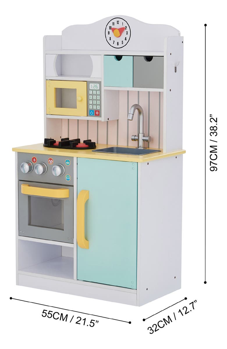 Teamson Kids Little Chef Florence Kitchen Playset, Alternate, color, White/ Green/ Yellow