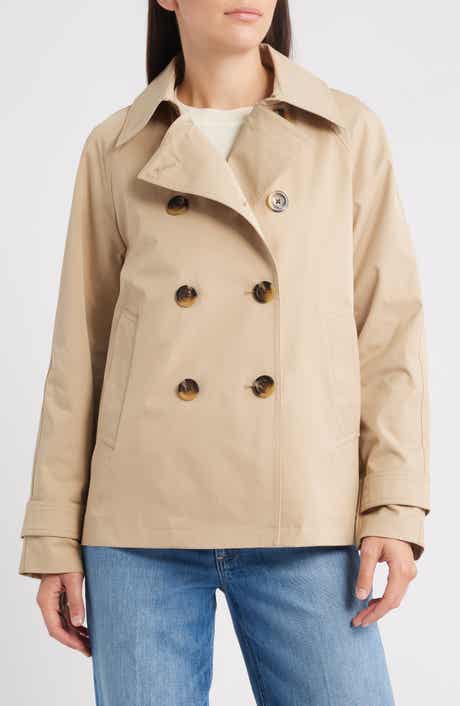 Michael Kors Short Double Breasted Raincoat