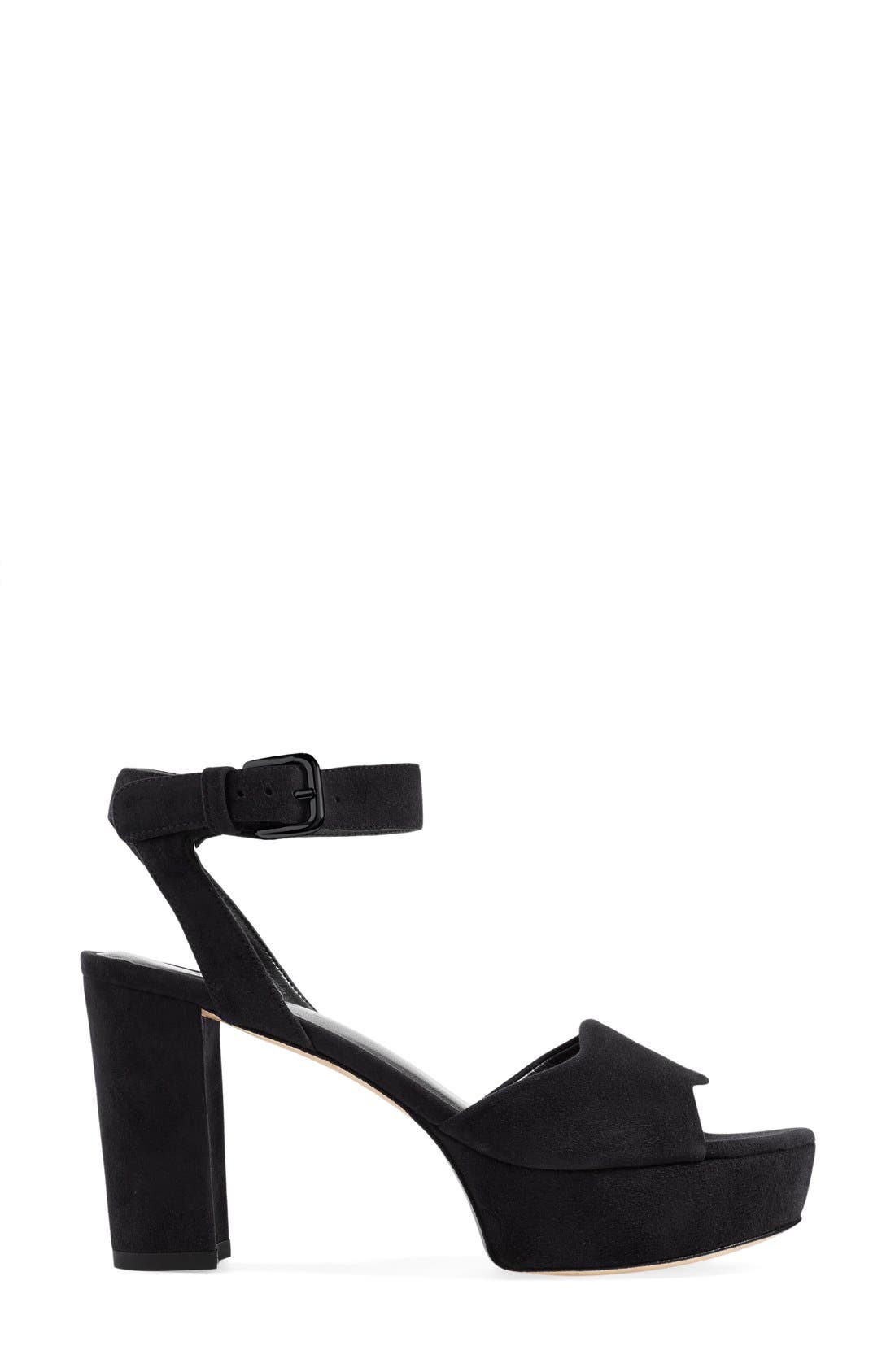 Stuart Weitzman 'Real Deal' Platform Sandal, Alternate, color, 