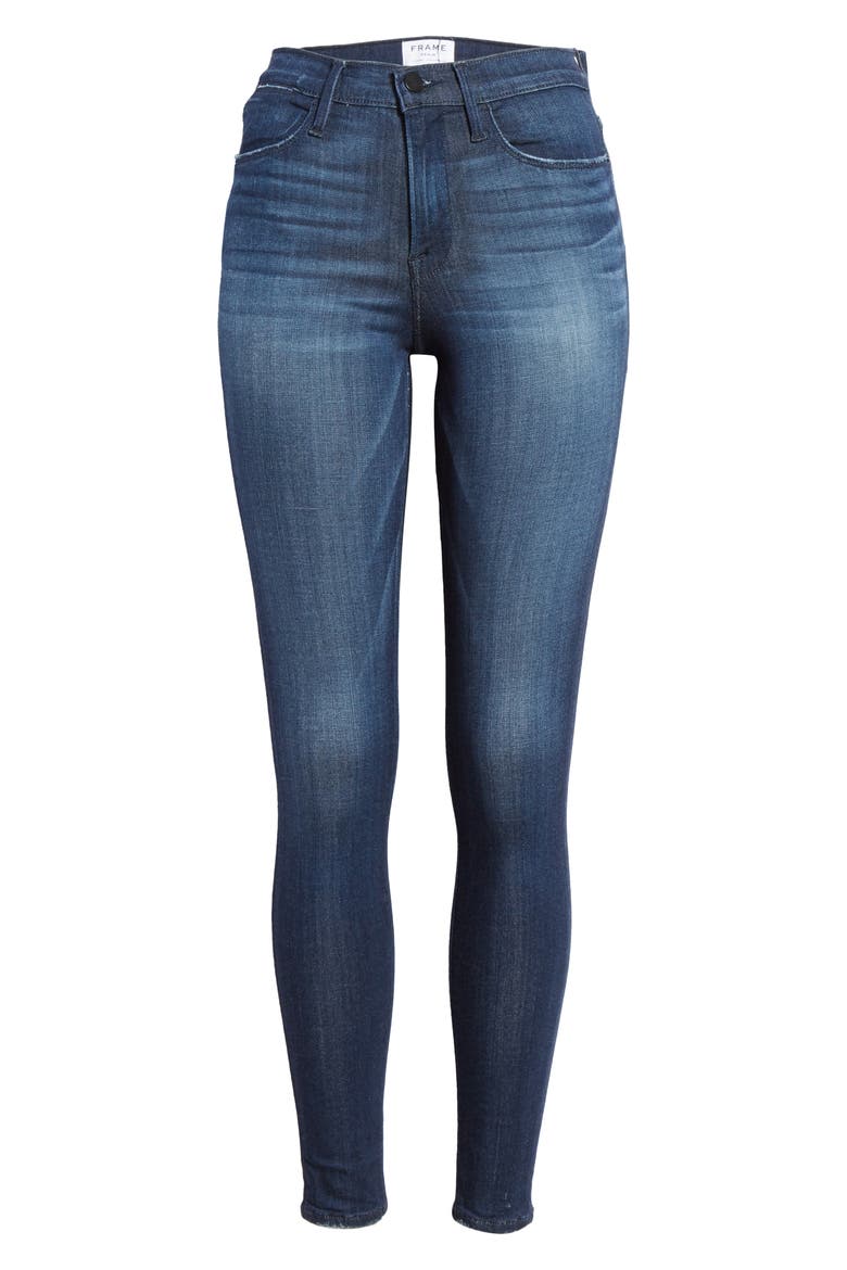 Le High Skinny Ankle Jeans, Alternate, color, DISCO