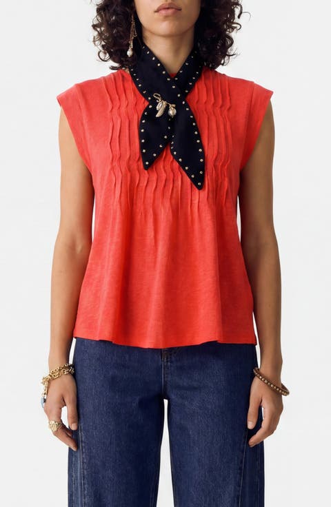 Pleat Detail Top