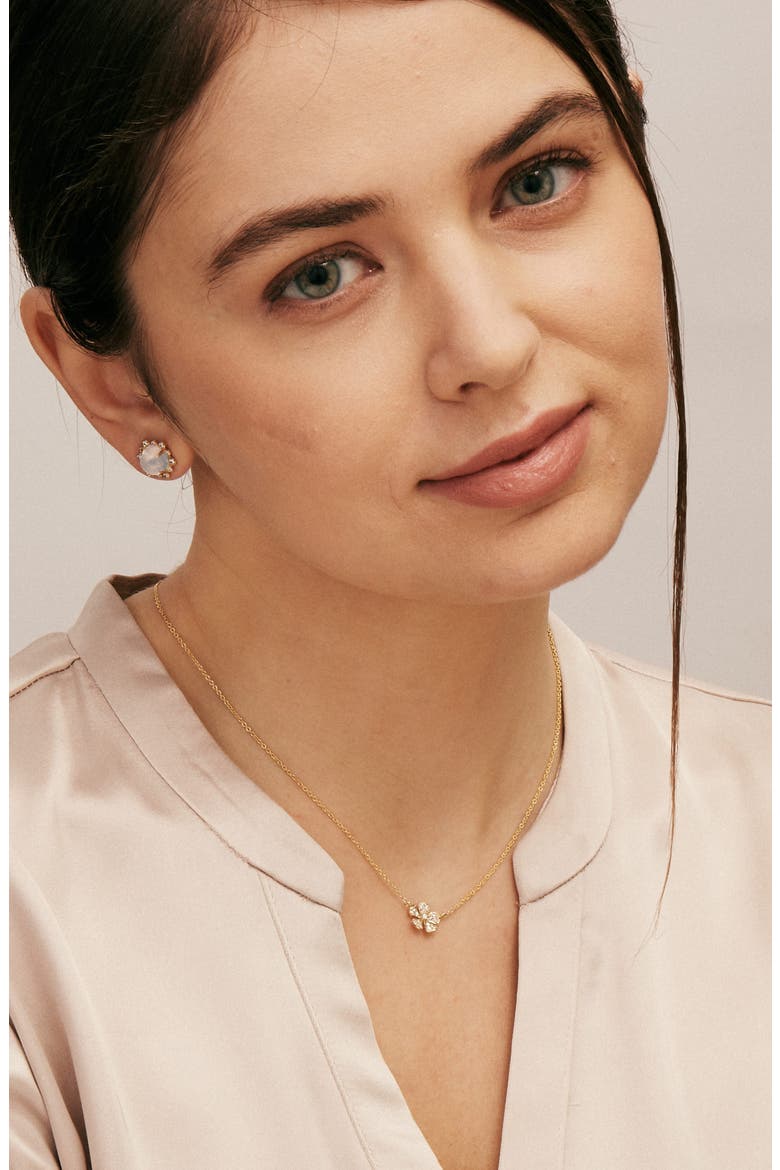 Flower Necklace, Alternate, color, Diamond