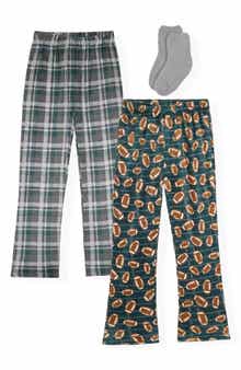 Kids' 2-Pack Pajama Pants with Socks