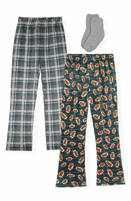 Kids' 2-Pack Pajama Pants with Socks